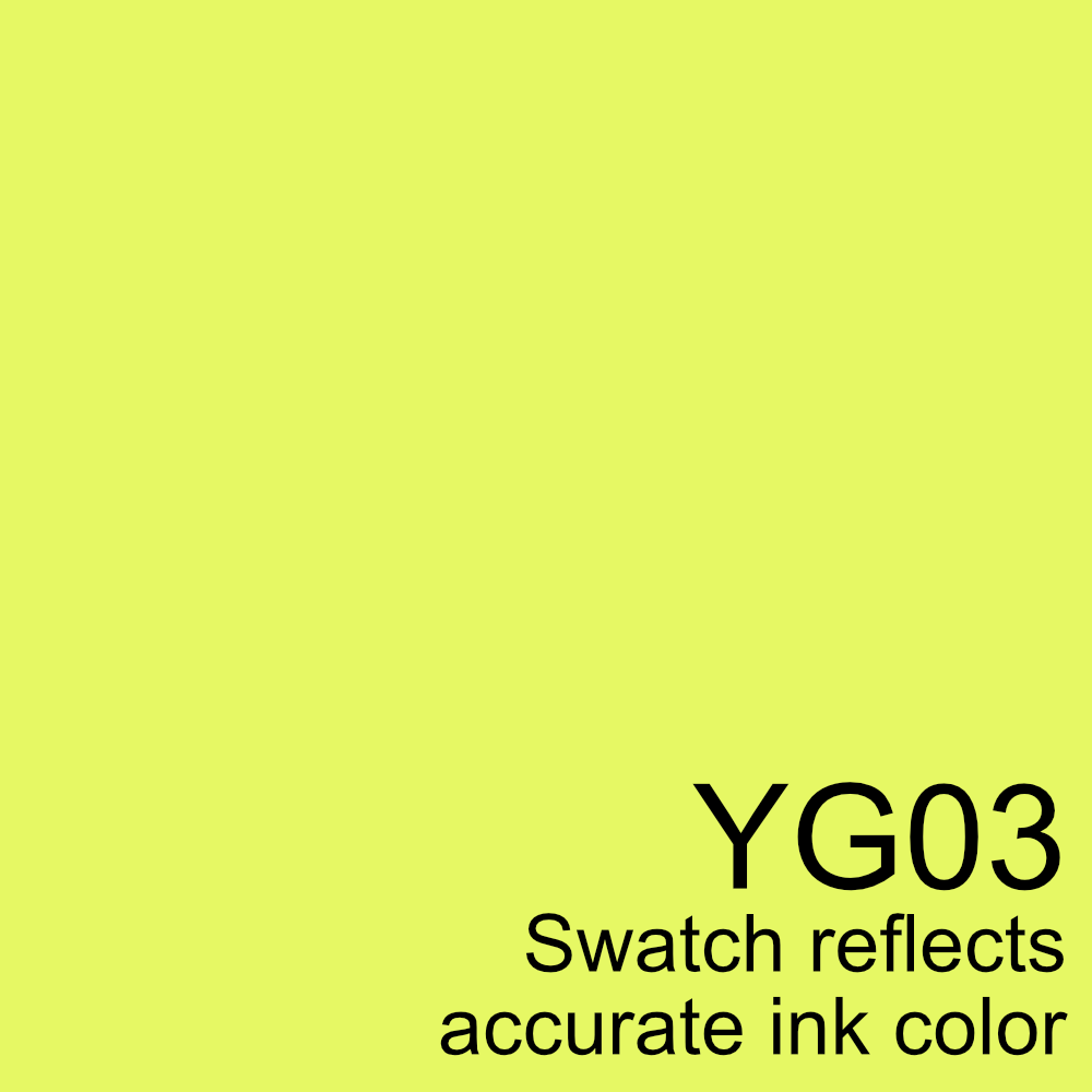 YG03 - Copic Sketch Marker Yellow Green — Violeta Ink